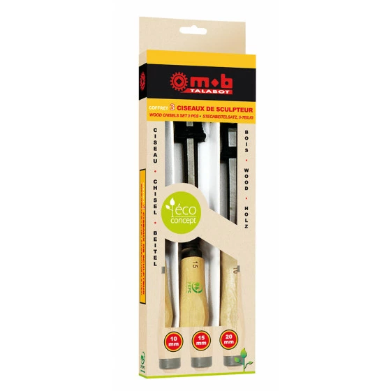 COFFRET 3 CISEAUX SCULP. BOIS MOB - 0000991701MOB OUTILLAGE 3 COFFRET 3 CISEAUX SCULP. BOIS MOB - 0000991701MOB OUTILLAGE