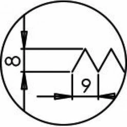 ERGOLAME DENTEE 8X9 POINTU 600MM INOX 0,6 MONDELIN - 227920