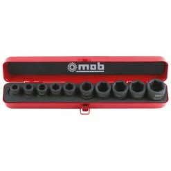COFFRET METAL DE 10 DOUILLES IMPACT 1/2'' MOB - 9212010501MOB OUTILLAGE